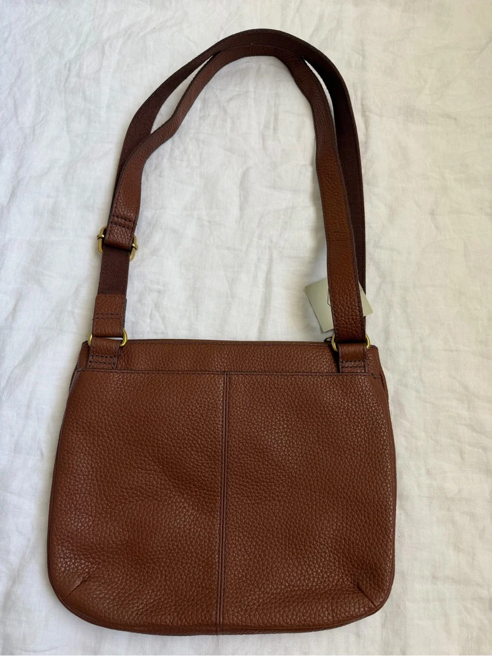 Fossil Tessa Leather Crossbody Bag with Gold Hardware